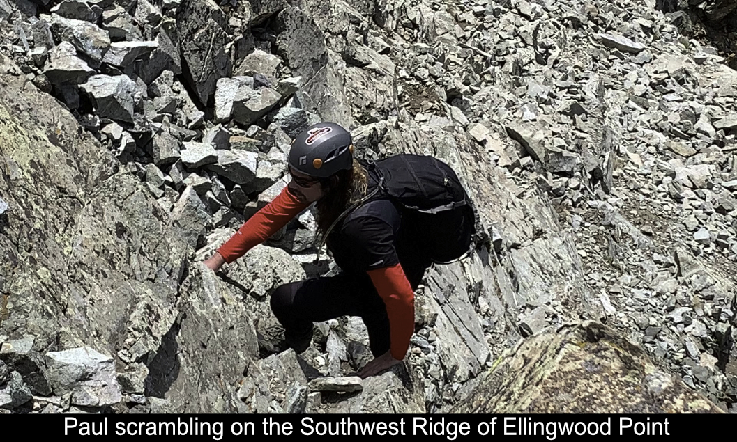 Paul Scrambling On The SW Ridge