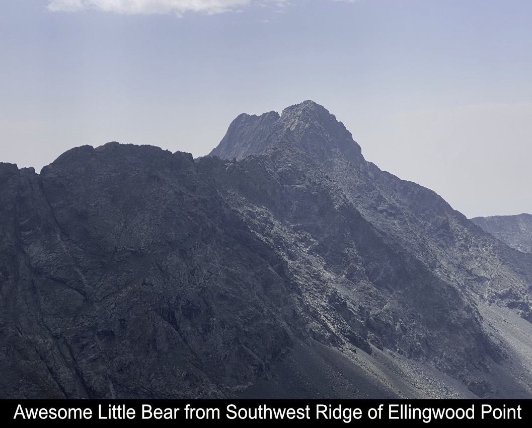 Little Bear From Southwest Ridge Of Ellingwood Pt